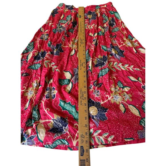 VTG Y2k Jaclyn Smith Cottagcore Floral Midi Maxi Rayon Skirt Sz Med Boho Hippie - Picture 11 of 15